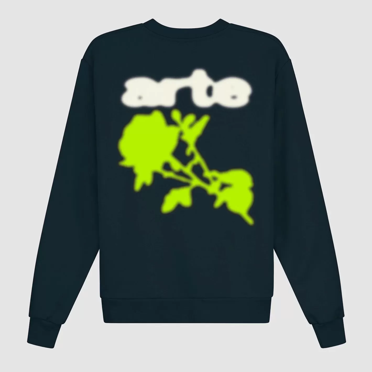 New Blur Flower Crewneck - Sweaters