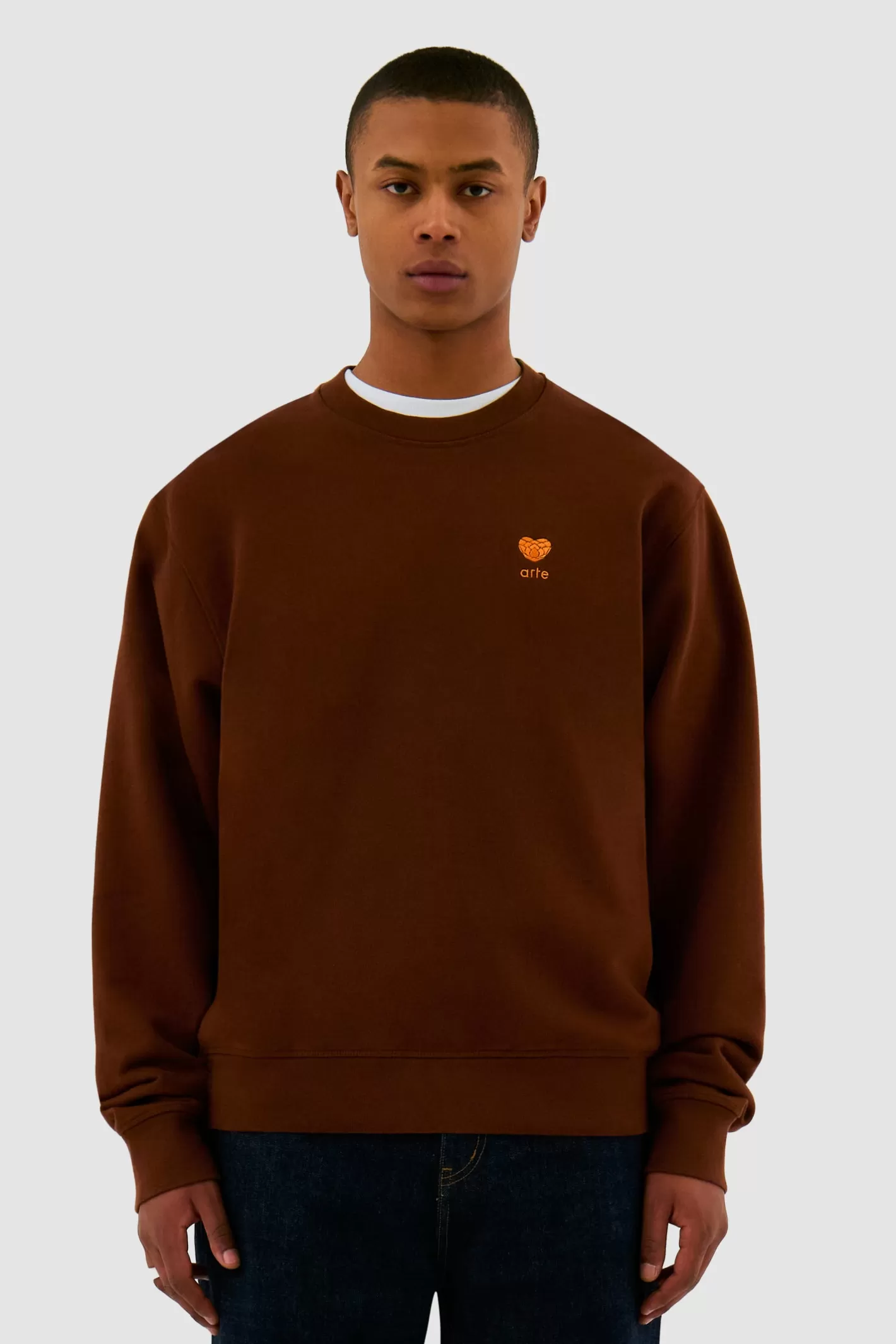 Store Col ras du cou à fleurs en forme de cœur - Sweaters | Ensembles