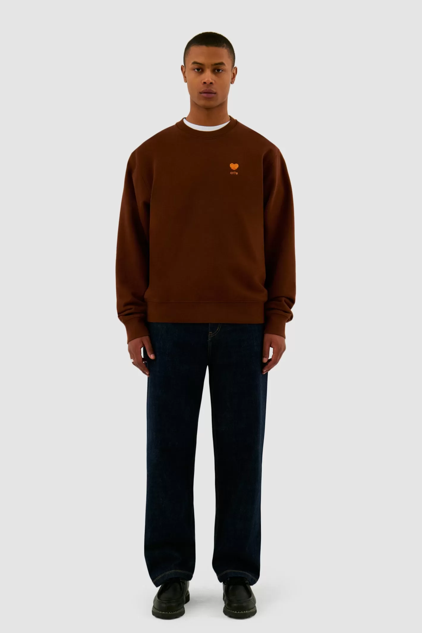 Store Col ras du cou à fleurs en forme de cœur - Sweaters | Ensembles