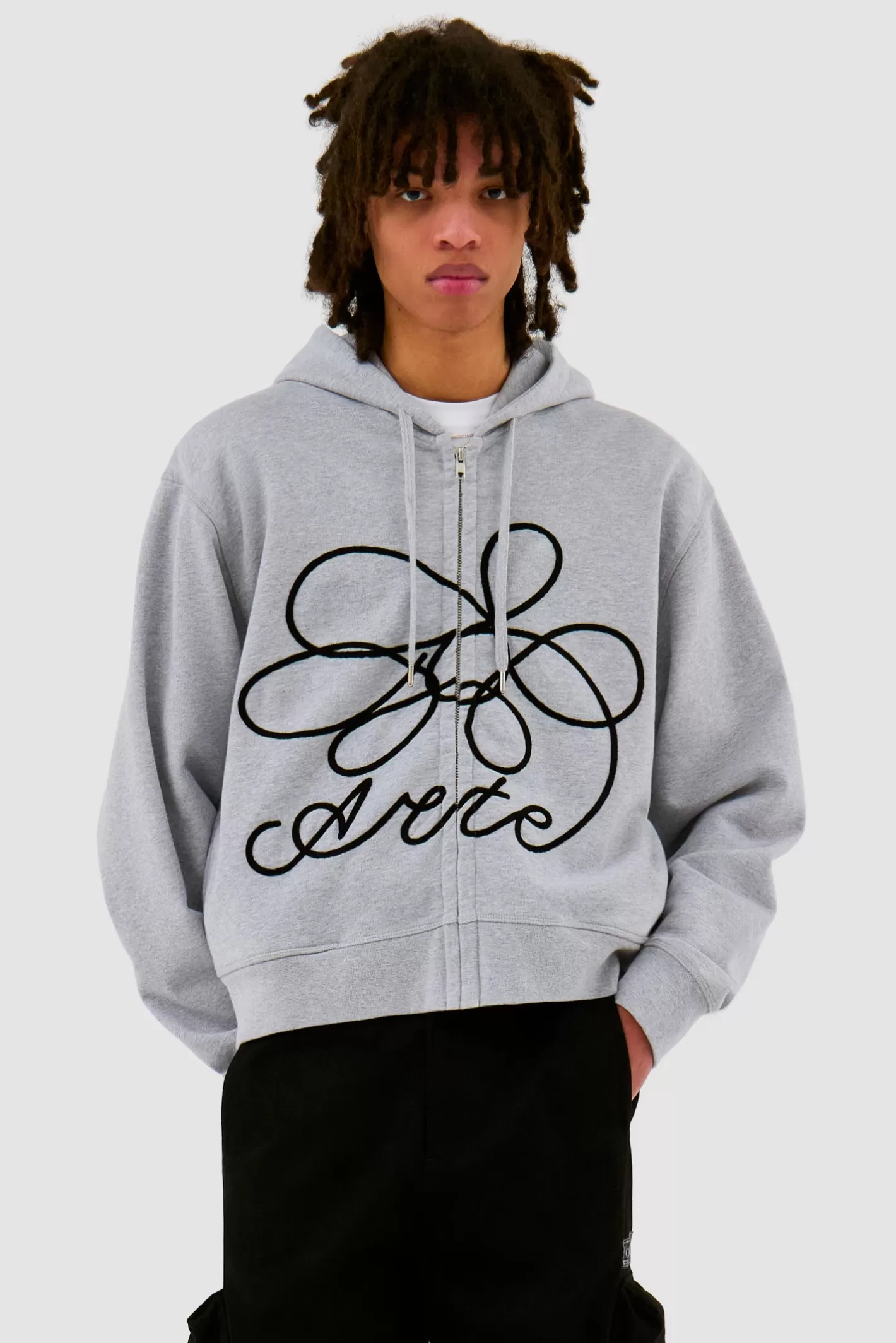 Flash Sale Sweat à capuche zippé avec logo fleuri - Ensembles | Sweats À Capuche