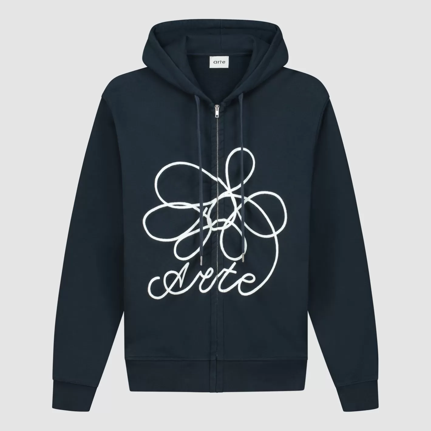 Online Sweat à capuche zippé avec logo fleuri - Sweats À Capuche