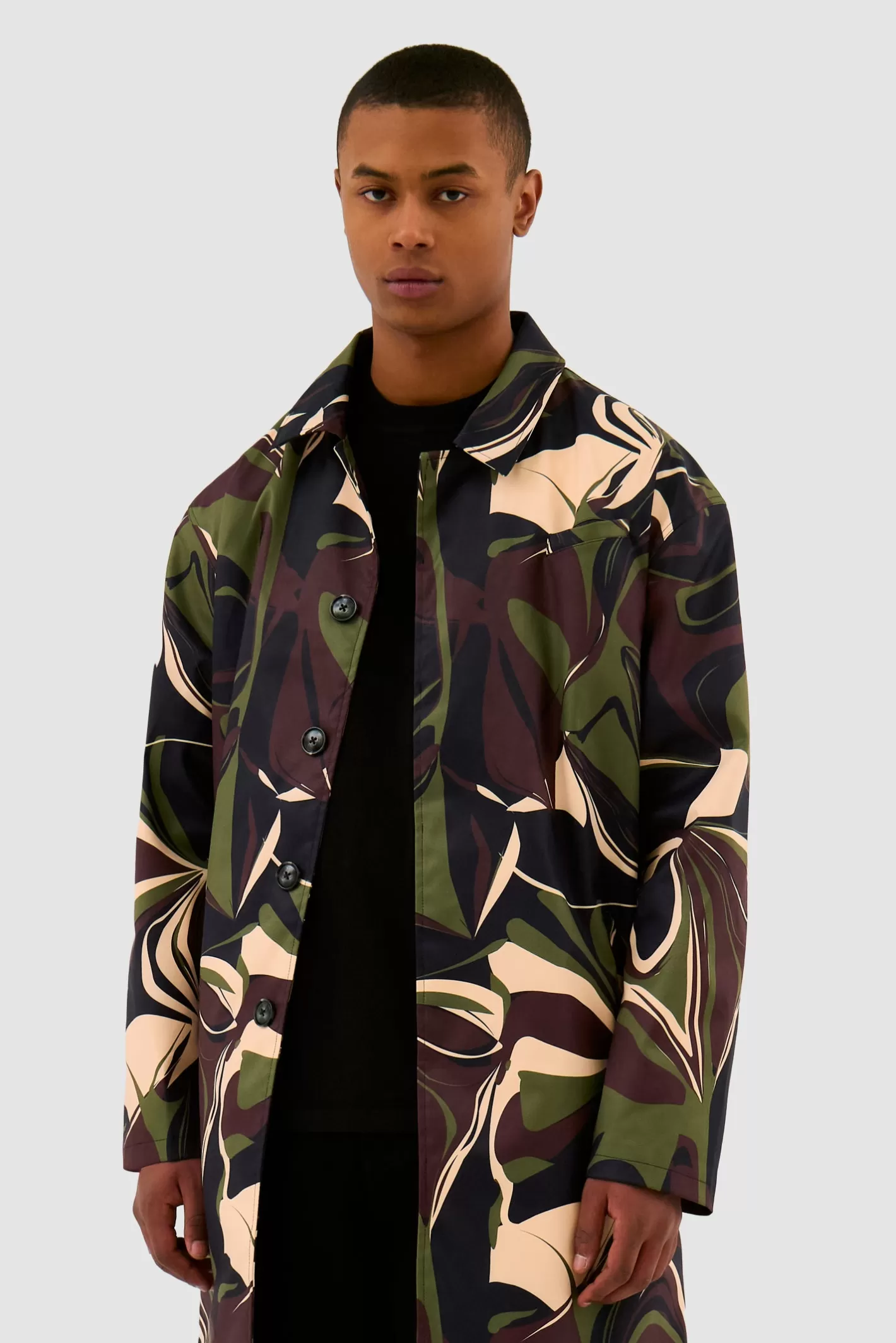 Flash Sale Trench-coat Camo - Camo Vestes