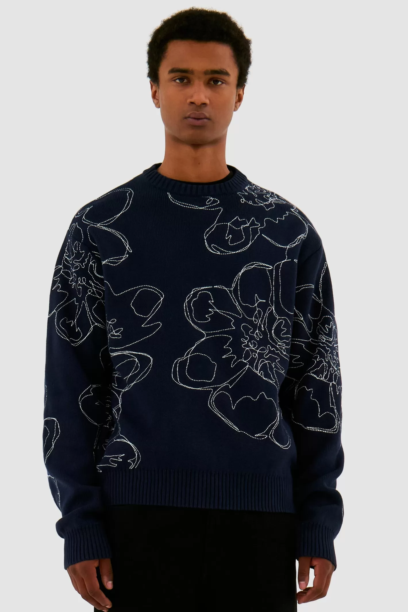 Sale Tricot à fleurs brodées - Mailles | Sweaters