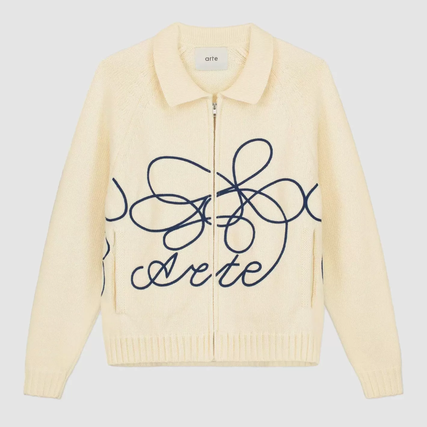 Outlet Tricot avec logo fleuri - Mailles | Sweaters