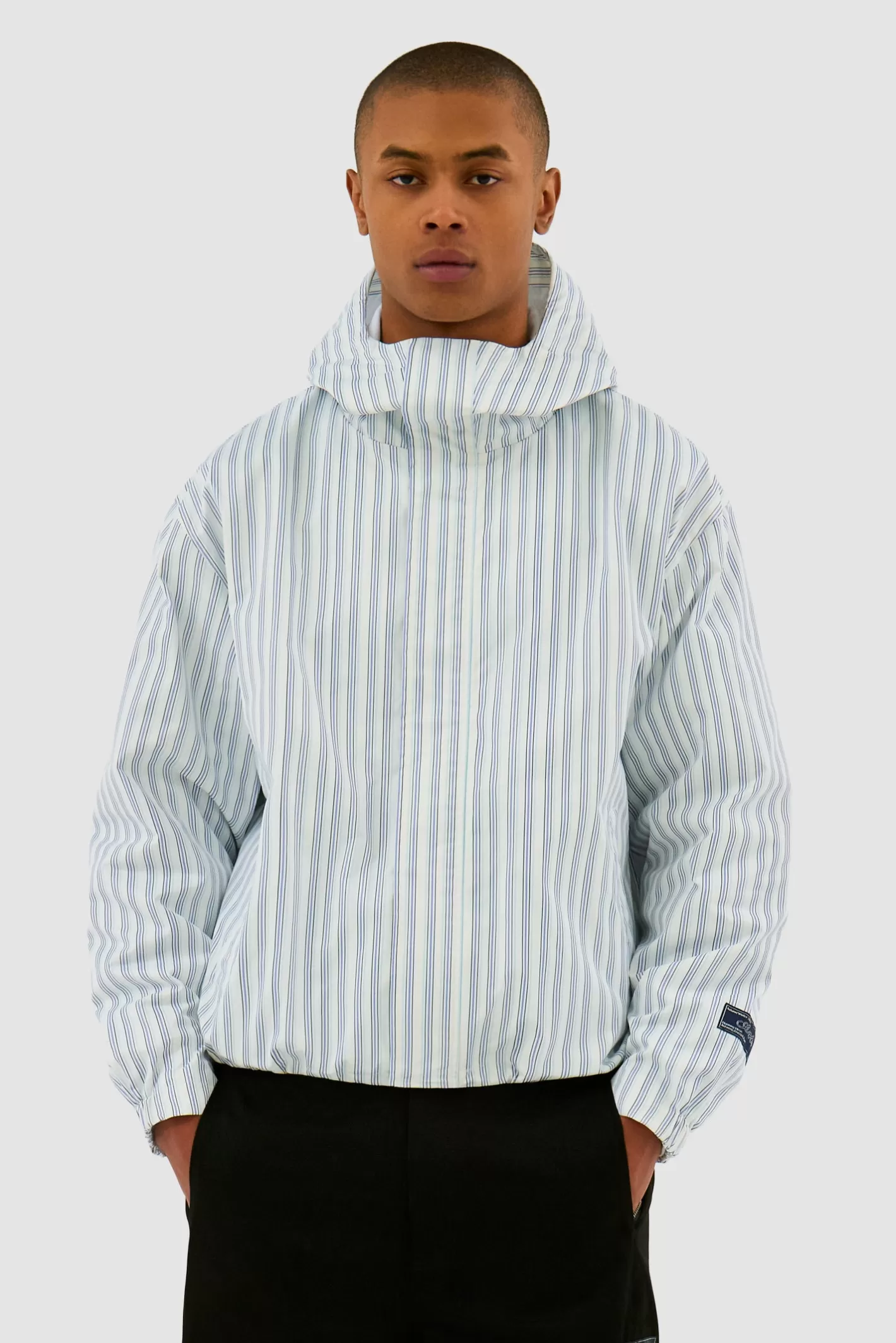 Outlet Veste technique rayée - Blanc/ Vestes